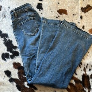 Rock and roll denim high rise trouser